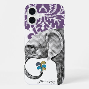 Mehndi Indische Ästhetik Moderner Twist Elefant iPhone 16 Plus Hülle