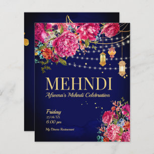 Mehndi Starry Nacht Arabian Laternen Blumenstrauß 
