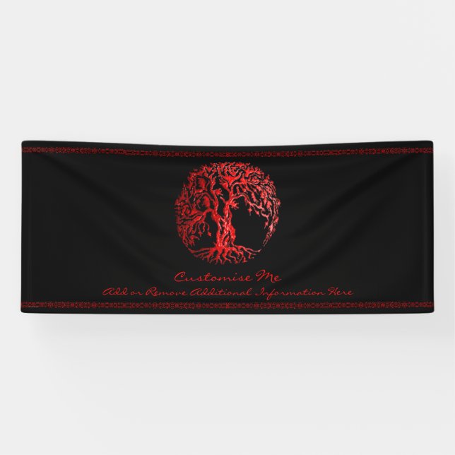 Mehndi Tree of Life (Henna) Banner (Horizontal)