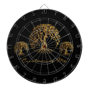 Mehndi Tree of Life (Henna) Dartscheibe