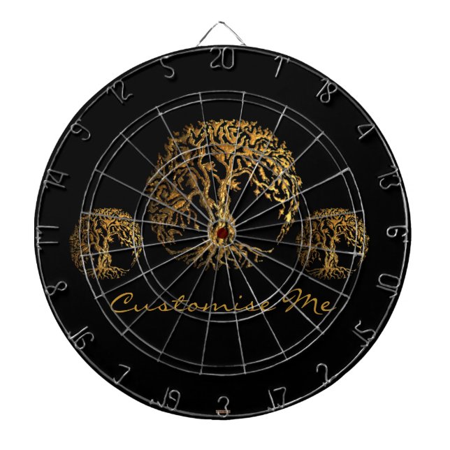 Mehndi Tree of Life (Henna) Dartscheibe (vorne)