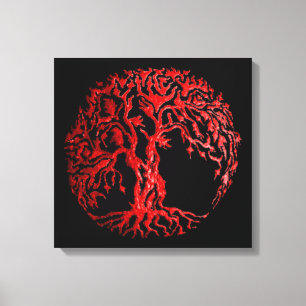 Mehndi Tree of Life (Henna) Leinwanddruck