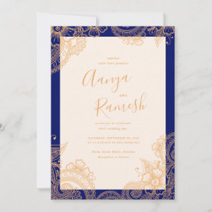 Mehndi Wedding Invitations Einladung