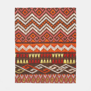 Mehr als 100 Jahre alte bunte thailändische Handwe Fleecedecke