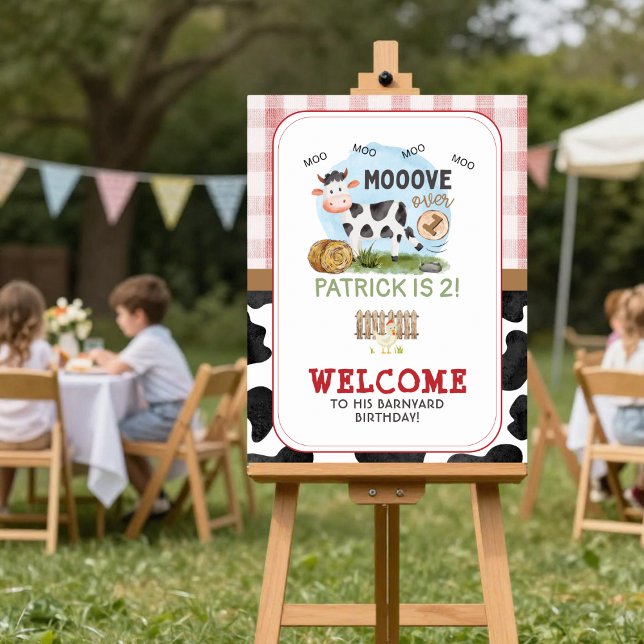 Mehr als Barnyard Willkommenspender Poster (Farm Theme Welcome Sign)
