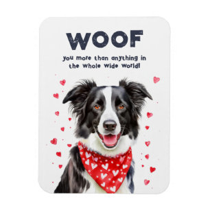 Mehr als Border Collie Heart Bandana Magnet