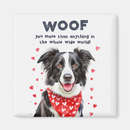 Mehr als Border Collie Heart Bandana Magnet