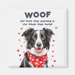Mehr als Border Collie Heart Bandana Magnet