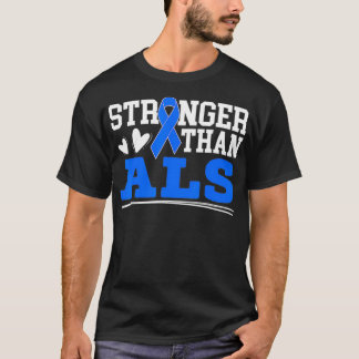 Mehr als der ALS Awareness Ribbon-Unterstützer War T-Shirt