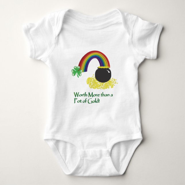 Mehr als ein Pot Gold Baby Strampler (Vorderseite)