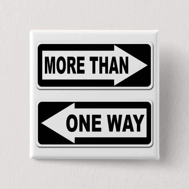 Mehr als ein Weisen-Knopf Button (Vorderseite)