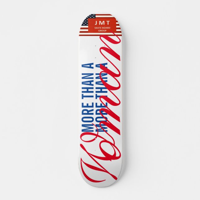 MEHR ALS EINE FRAU JMT USA7 3/4" Skateboard Deck (Vorne)