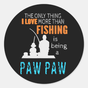 Mehr als eine Liebe Fischen Paw Paw Paw Special Op Runder Aufkleber