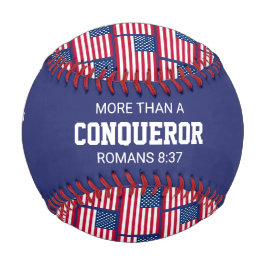 MEHR ALS KONQUEROR-Fahne "Custom Patriotic AMERICA Baseball