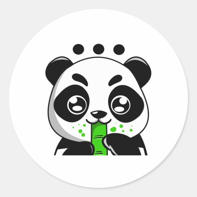 mehr Aufkleber. Runder Aufkleber (Vorderseite)