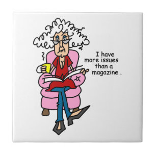 Mehr Ausgaben als ein Magazin-Spaß Fliese