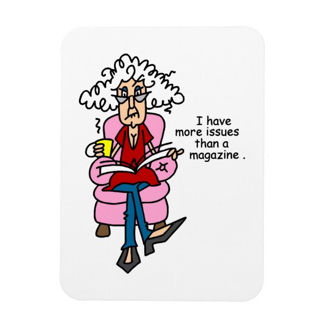 Mehr Ausgaben als ein Magazin-Spaß Magnet (Vertikal)