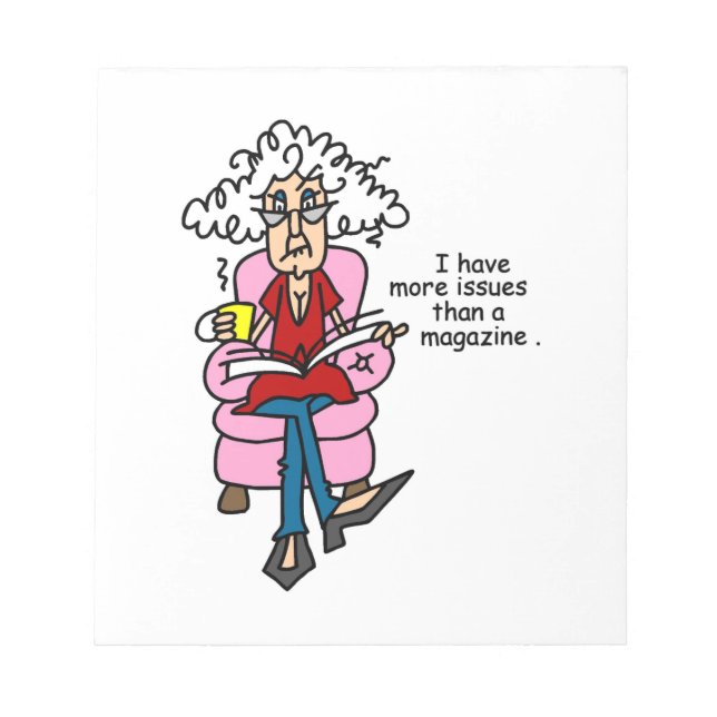 Mehr Ausgaben als ein Magazin-Spaß Notizblock (Vorderseite)