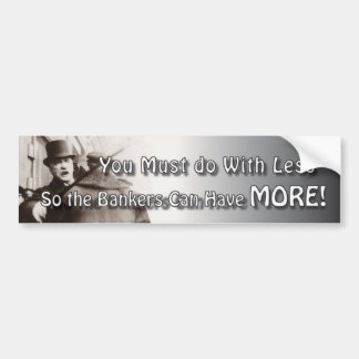 Mehr Banker-Stoß Autoaufkleber