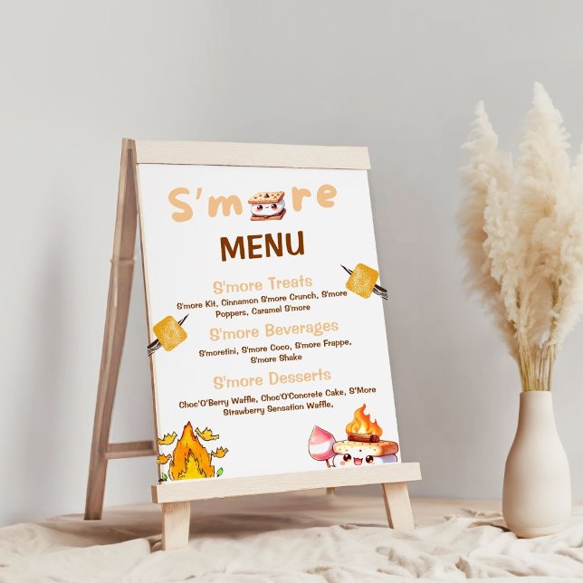 Mehr Bar Menu Sign Smore Bar S'mores Station Out Poster (Von Creator hochgeladen)