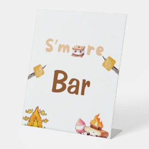 Mehr Bar Menu Sign Smore Bar S'mores Station Out Sockelschild