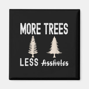Mehr Bäume weniger Löcher hässlicher Weihnachtspul Magnet