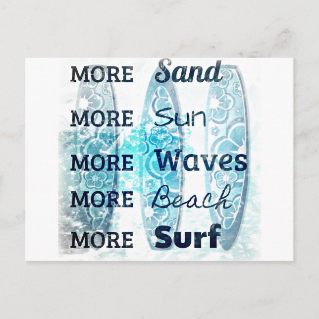 Mehr Beach Life Postkarte (Vorderseite)