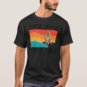 Mehr Besorgnis erregend weniger Chow Grafikwanderu T-Shirt