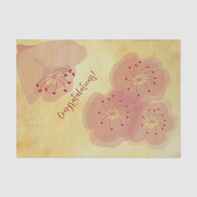 Mehr BlumenGewebePapier Seidenpapier (Vorderseite)