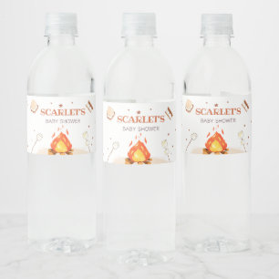 Mehr Bonfire Baby-Dusche Wasserflaschenetikett