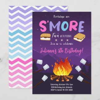 Mehr Bonfire Spaß zum Geburtstag Einladung