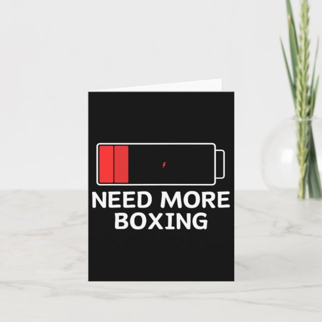 Mehr Boxing Karte (Vorderseite)