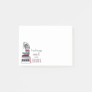 Mehr Bücher als Noten benötigen Post-it Klebezettel