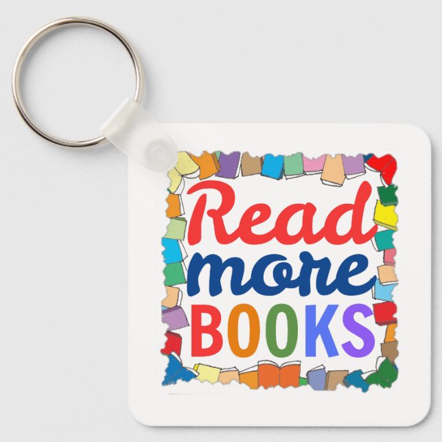 Mehr Bücher lesen Schlüsselanhänger (Vorderseite)