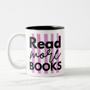 Mehr Bücher lesen Zweifarbige Tasse