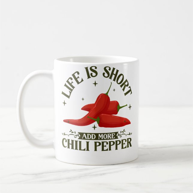 Mehr Chili hinzufügen Kaffeetasse (Links)