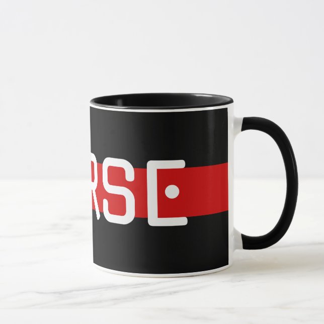 MEHR Code-Red Line-Design Tasse (Rechts)