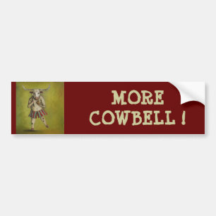Mehr Cowbell Autoaufkleber