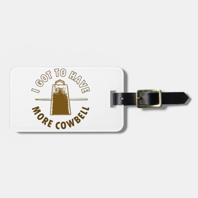 MEHR COWBELL GEPÄCKANHÄNGER (Vorderseite horizontal)