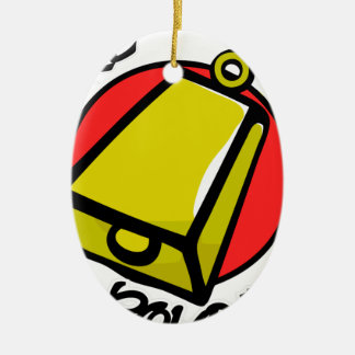 Mehr Cowbell Keramik Ornament