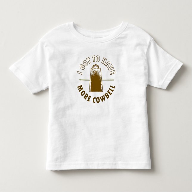 MEHR COWBELL - KLEINKIND T-SHIRT (Vorderseite)