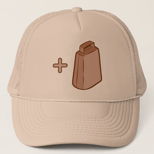Mehr Cowbell Truckerkappe (Vorderseite)