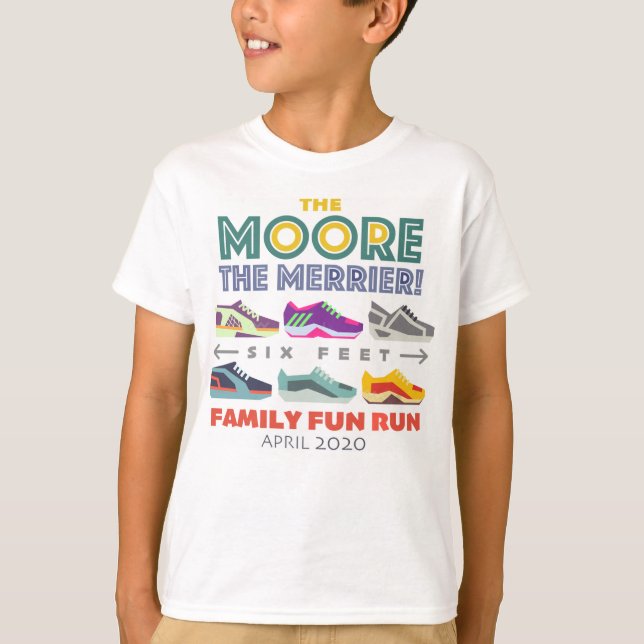 Mehr der Merrier ~ Family Fun Run T-Shirt (Vorderseite)