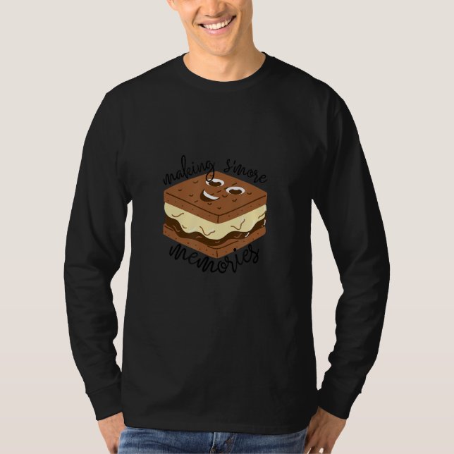 Mehr Erinnerungen machen - S'mores Camping Marshma T-Shirt (Vorderseite)
