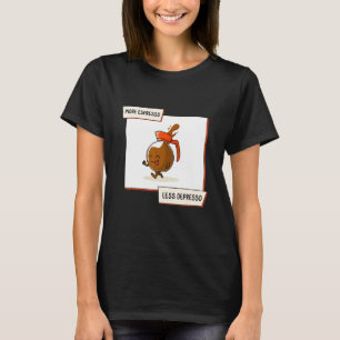 Mehr Espresso Weniger Depresso Kaffee Morgen Essen T-Shirt