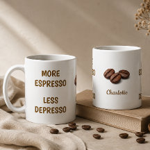 Mehr Espresso, weniger Depresso: Lustiger Kaffee-N