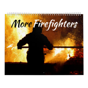 MEHR Feuerwehrleute und Flammenkalender Kalender