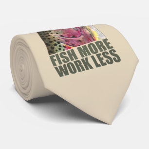 Mehr Fisch - Arbeit weniger! Regenbogenforelle Krawatte