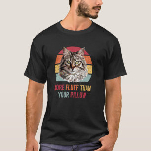 Mehr Flausch Sibirische Katze Lustig Retro Kätzche T-Shirt