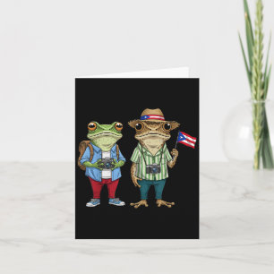 Mehr Fotos Puerto Rico Rican Flagge Lustiger Sapo Karte